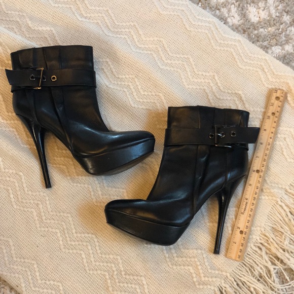 Aldo Leather Heeled Bootie - Picture 4 of 7